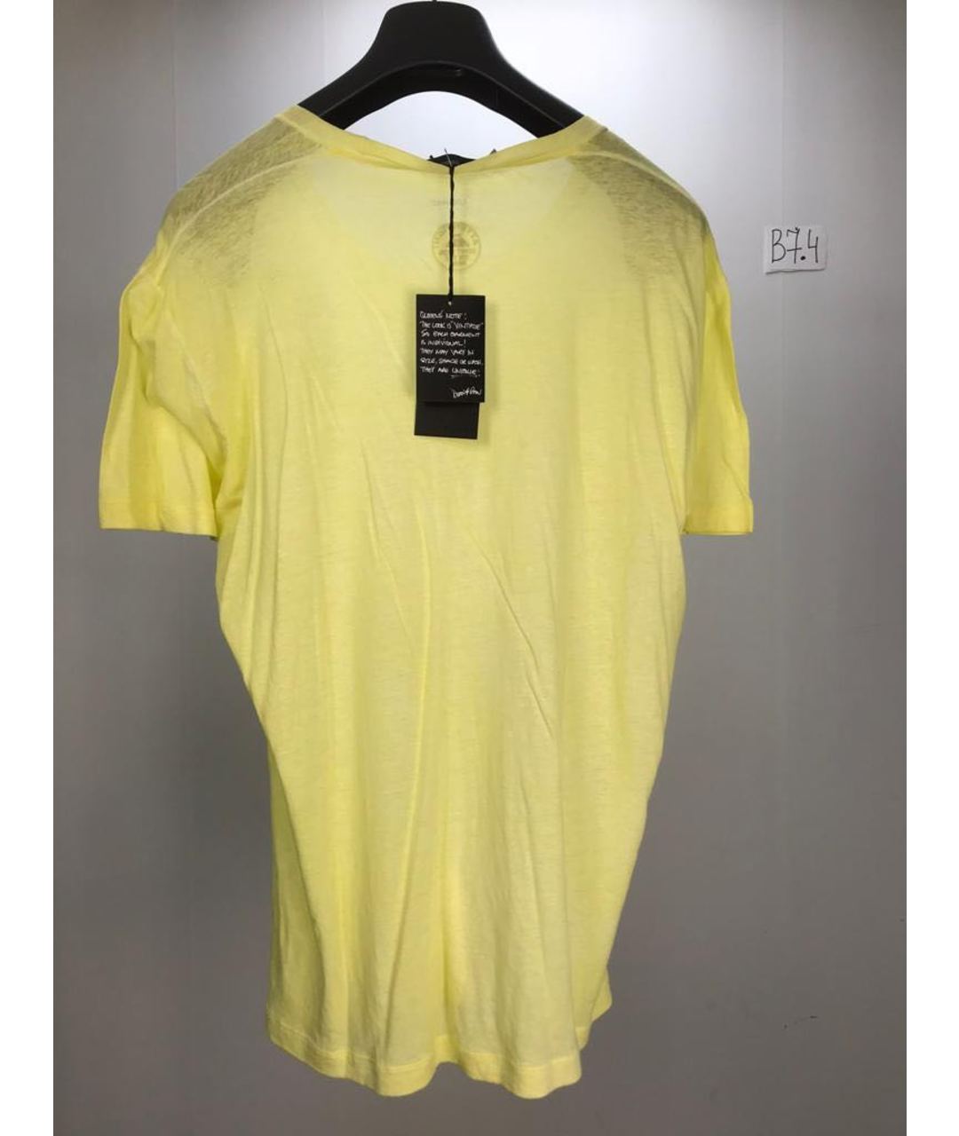 DSQUARED2 Желтая хлопковая футболка, фото 2