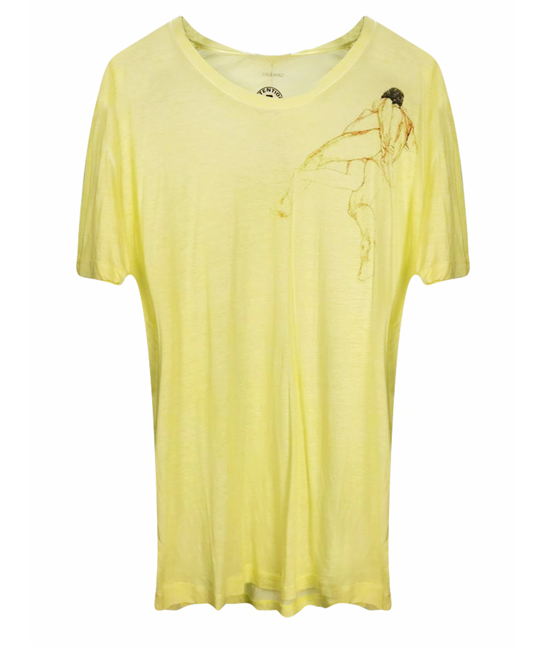 DSQUARED2 Желтая хлопковая футболка, фото 1