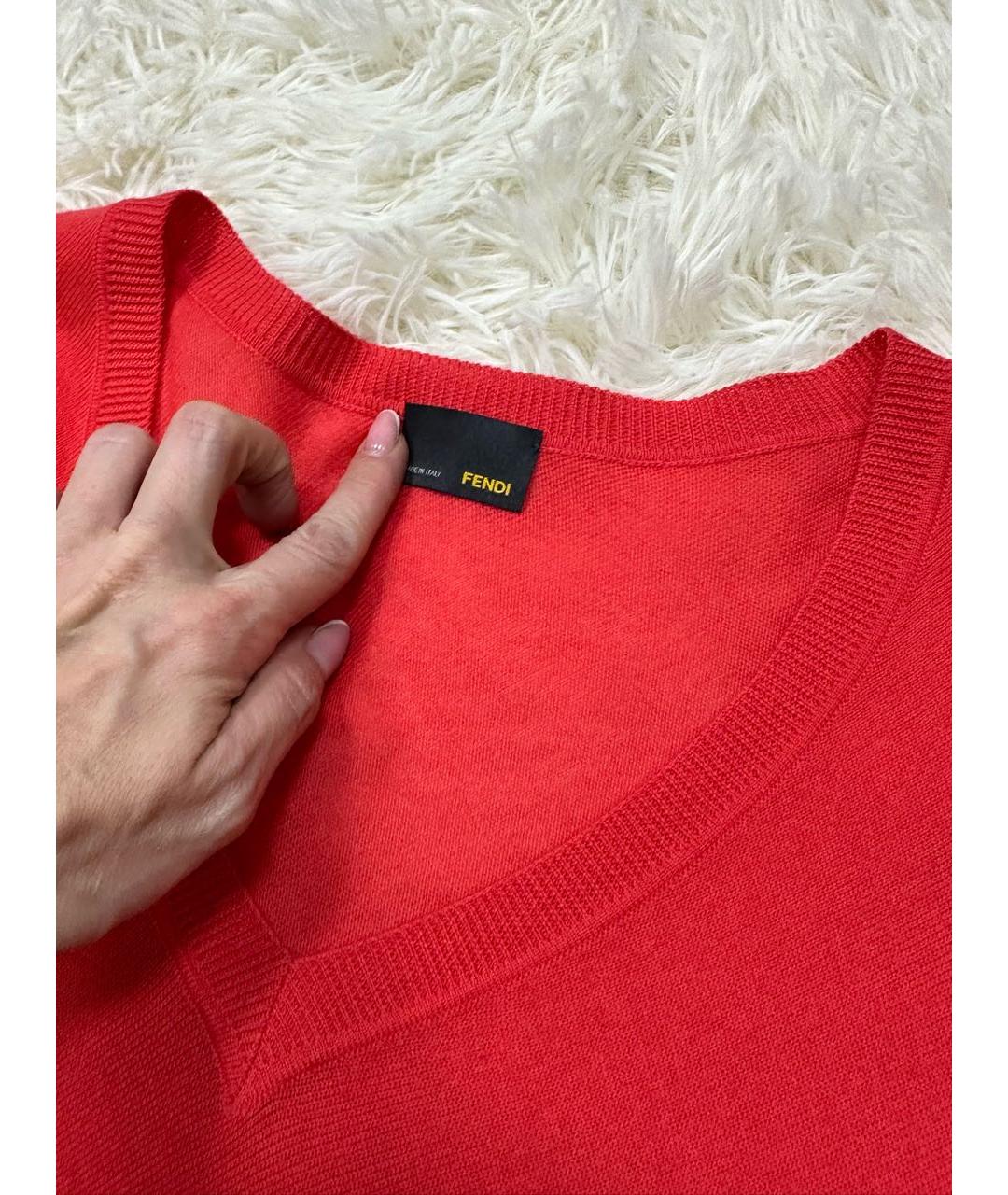 FENDI Красный джемпер / свитер, фото 3