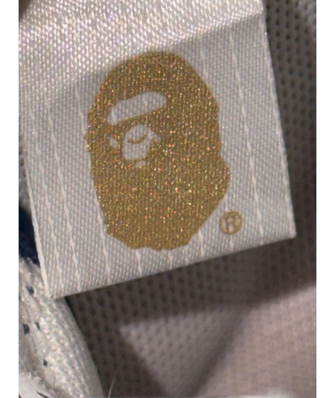 A BATHING APE Мульти низкие кроссовки / кеды из лакированной кожи, фото 8