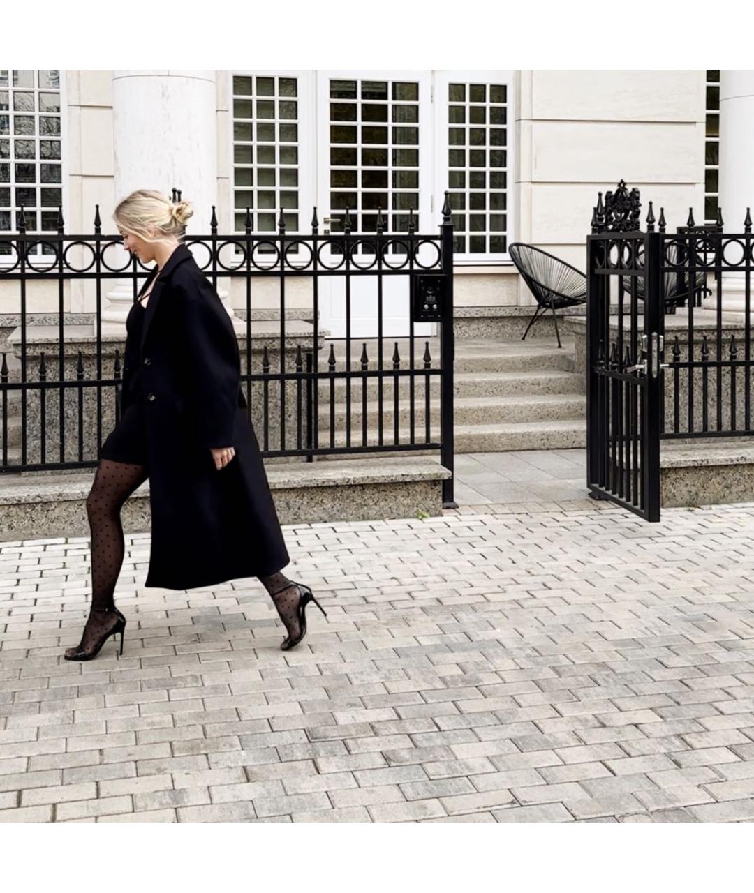 SAINT LAURENT Черные босоножки из лакированной кожи, фото 5