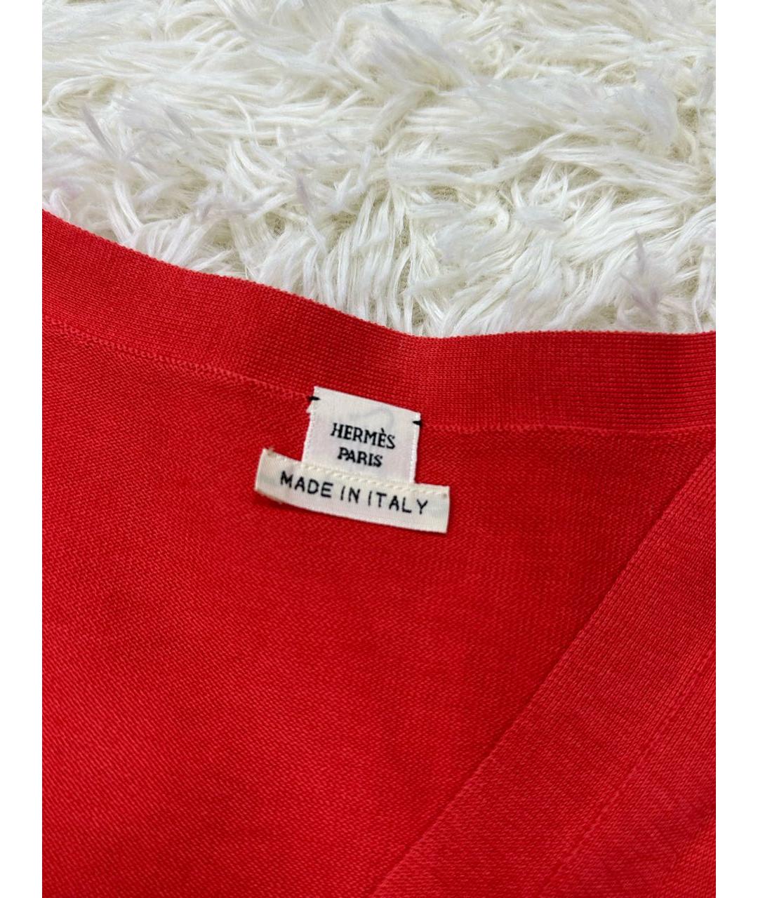 HERMES Красный джемпер / свитер, фото 4
