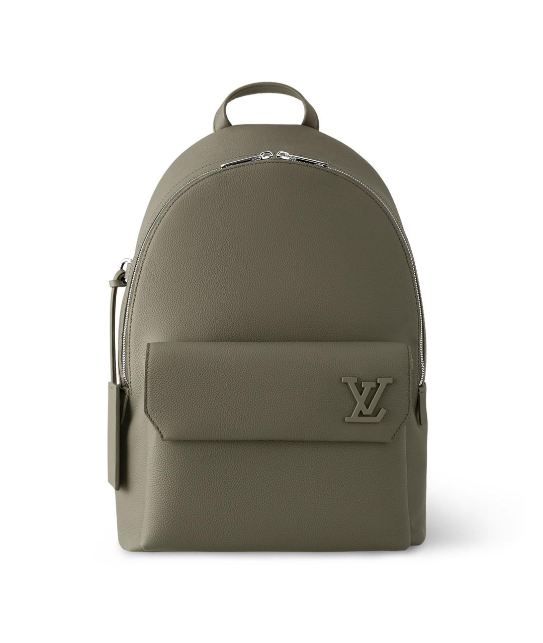 LOUIS VUITTON Хаки кожаный рюкзак, фото 1