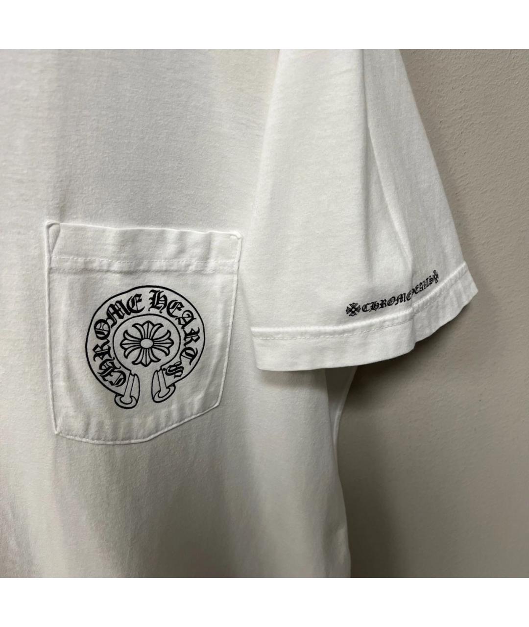CHROME HEARTS Белая хлопковая футболка, фото 5