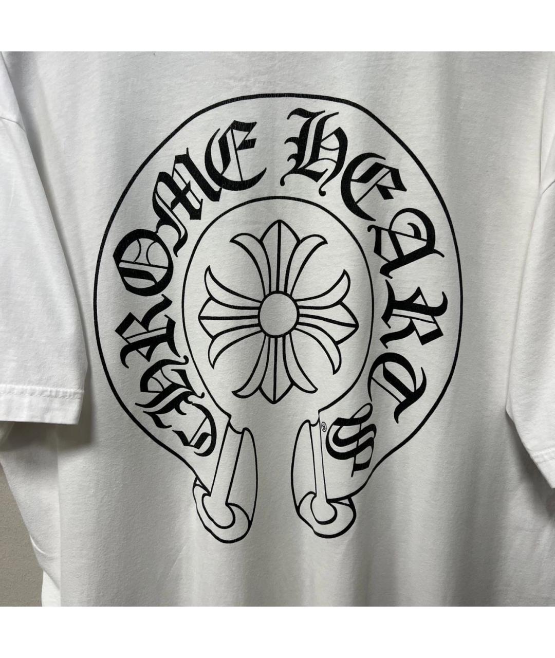 CHROME HEARTS Белая хлопковая футболка, фото 3