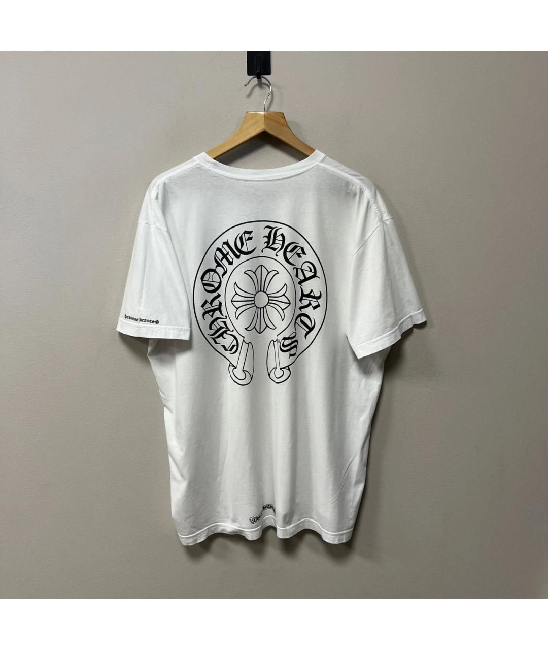 CHROME HEARTS Белая хлопковая футболка, фото 2