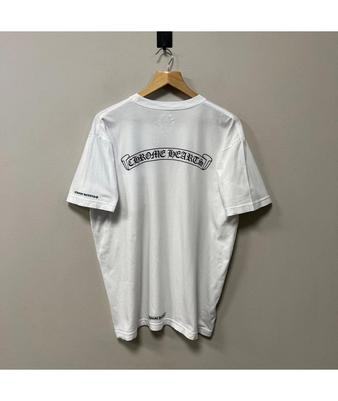 CHROME HEARTS Белая хлопковая футболка, фото 3