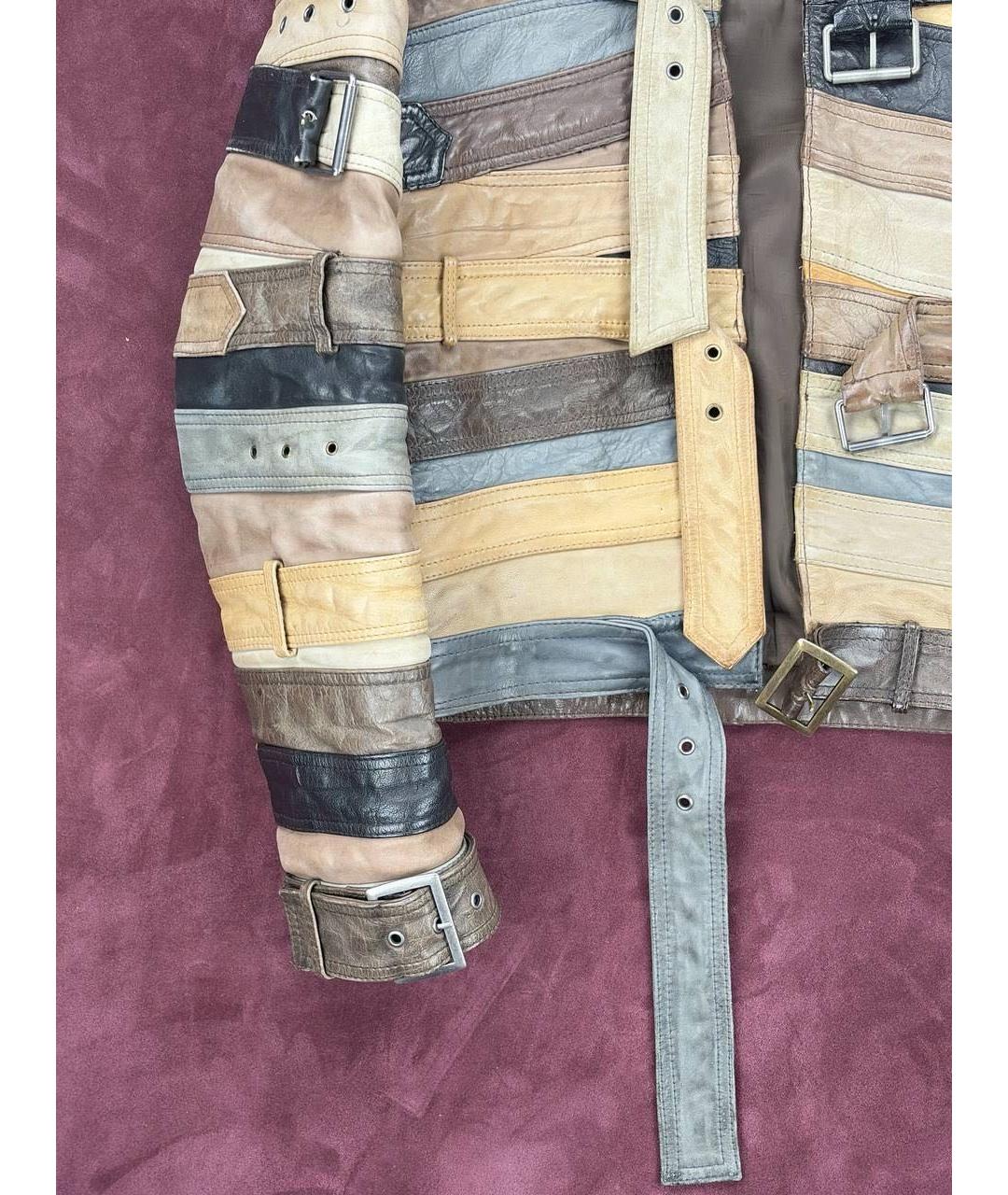 MAISON MARGIELA Мульти кожаная куртка, фото 2
