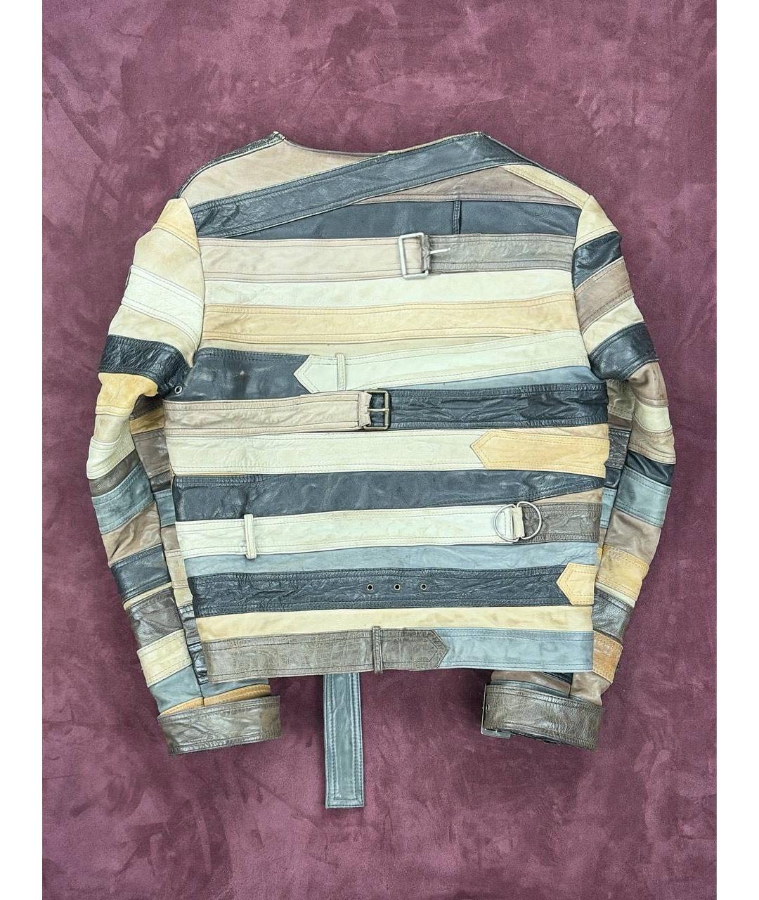 MAISON MARGIELA Мульти кожаная куртка, фото 4