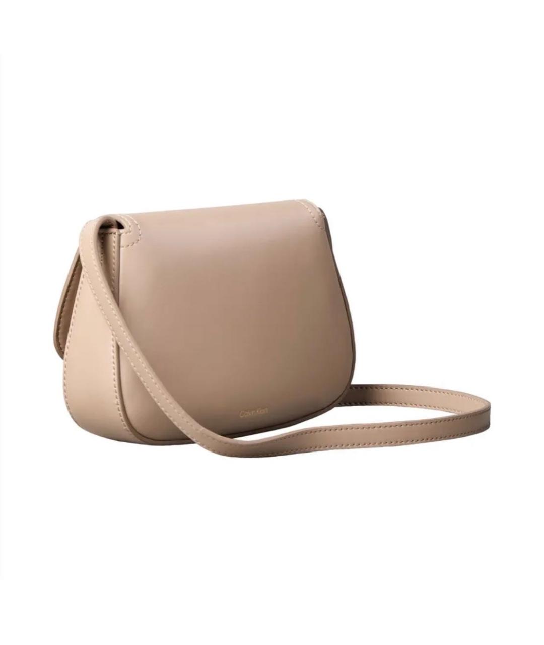 CALVIN KLEIN Бежевая сумка через плечо из искусственной кожи, фото 2