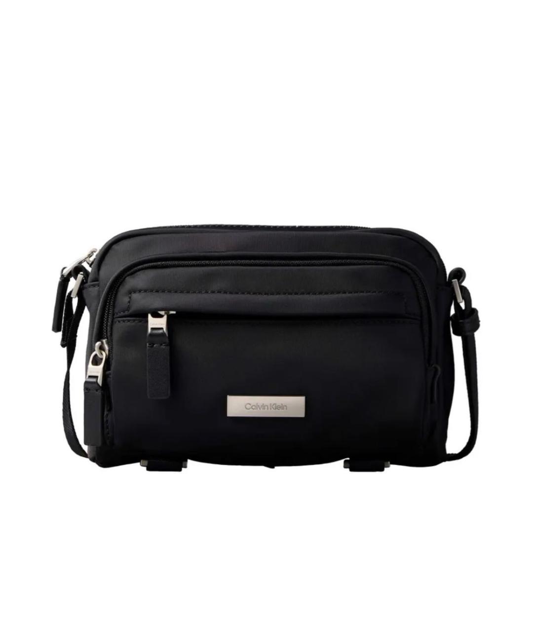 CALVIN KLEIN Черная сумка на плечо, фото 5