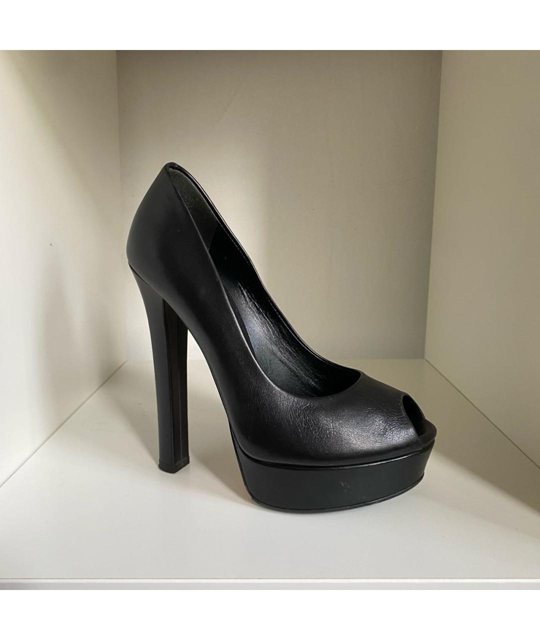 GUCCI Черные кожаные туфли, фото 9