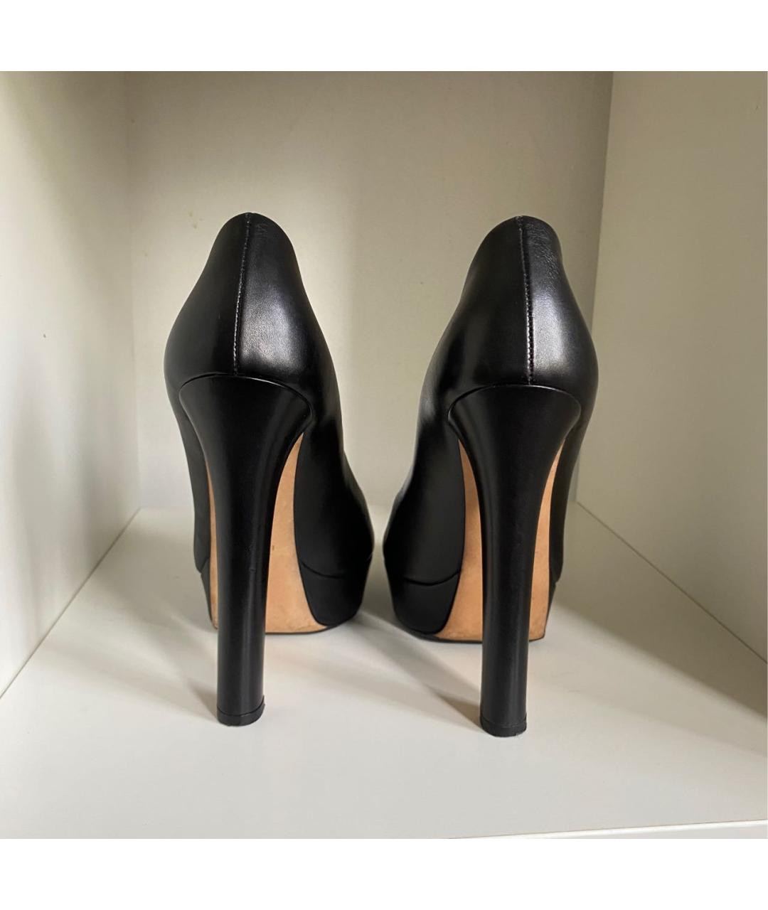 GUCCI Черные кожаные туфли, фото 4