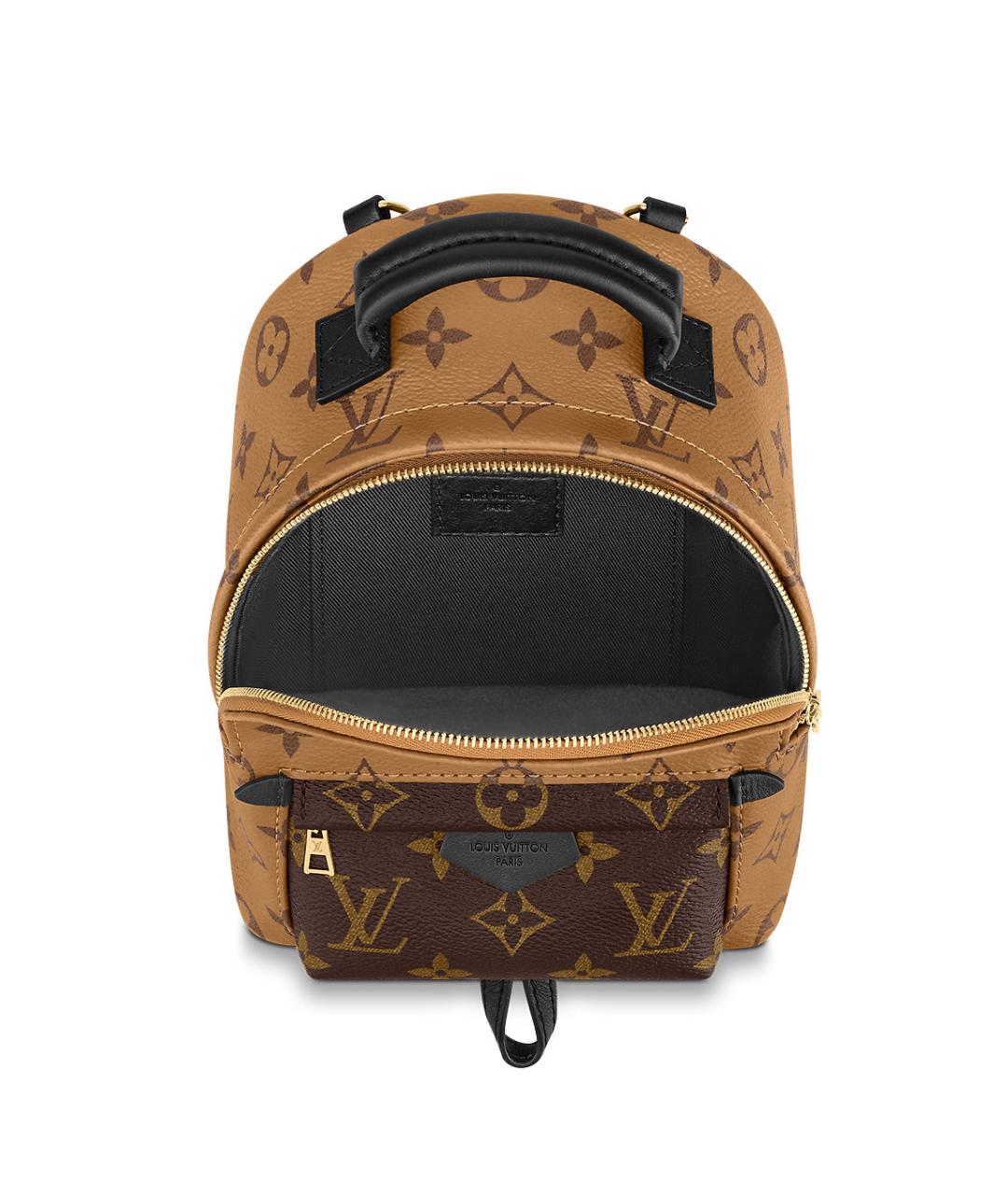 LOUIS VUITTON Коричневый канва рюкзак, фото 4