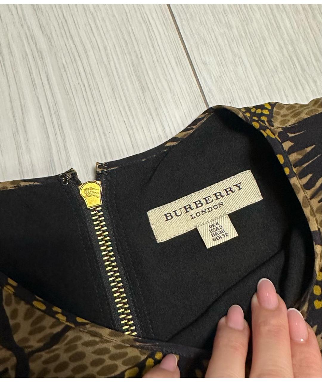 BURBERRY Коричневое повседневное платье, фото 3