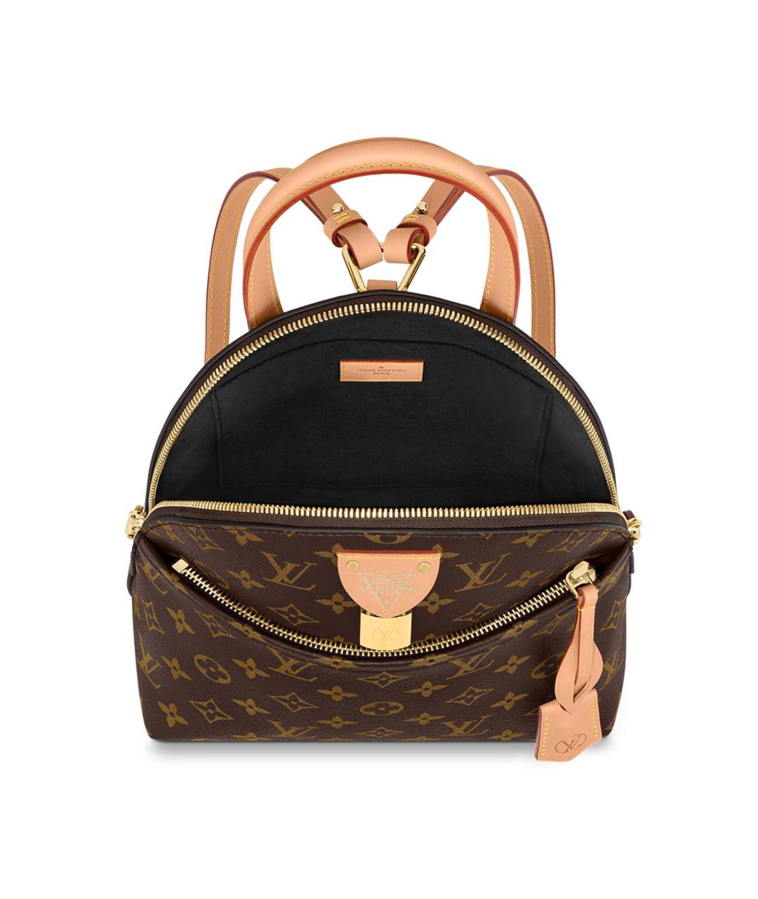 LOUIS VUITTON Коричневый канва рюкзак, фото 5