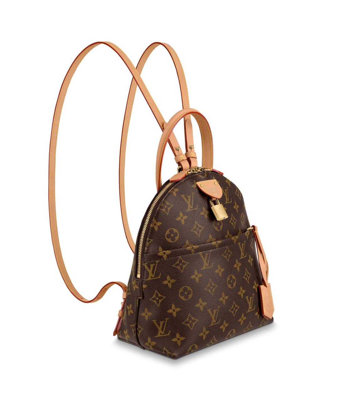 LOUIS VUITTON Коричневый канва рюкзак, фото 2
