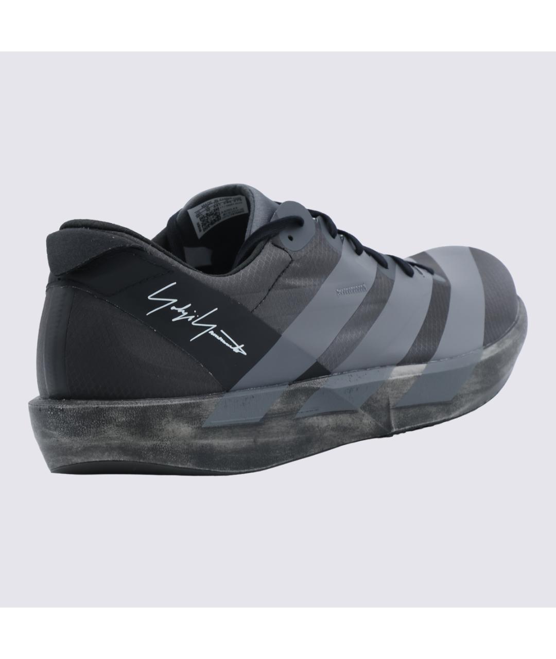 Y-3 Черные низкие кроссовки / кеды, фото 3