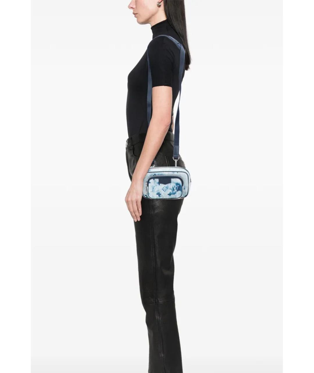 LOUIS VUITTON Синяя деним сумка на плечо, фото 7