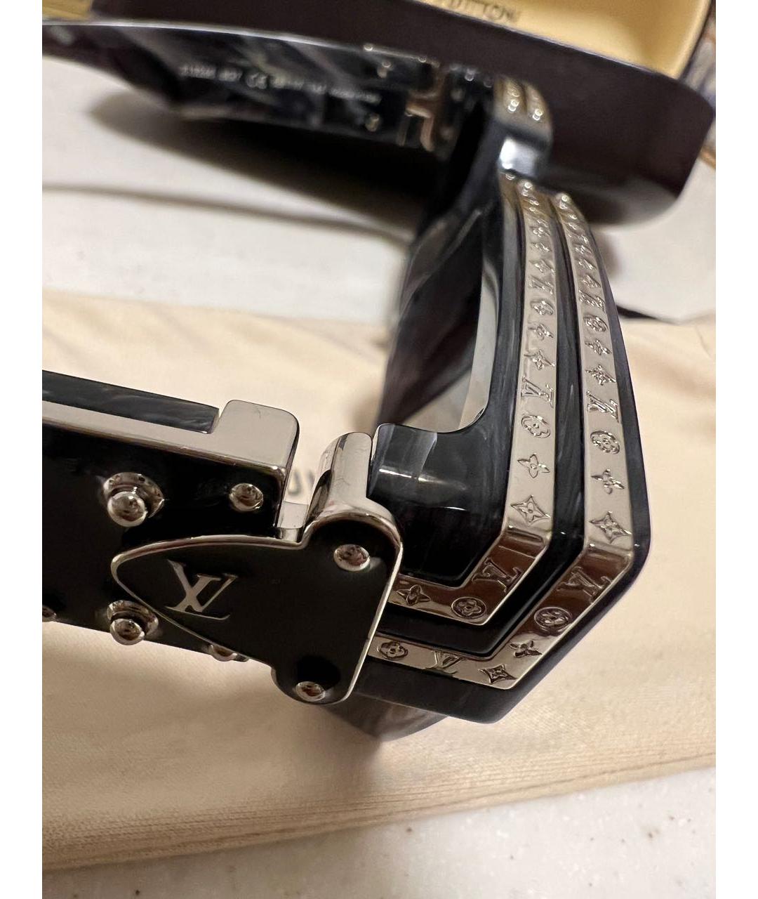 LOUIS VUITTON Серые пластиковые солнцезащитные очки, фото 4