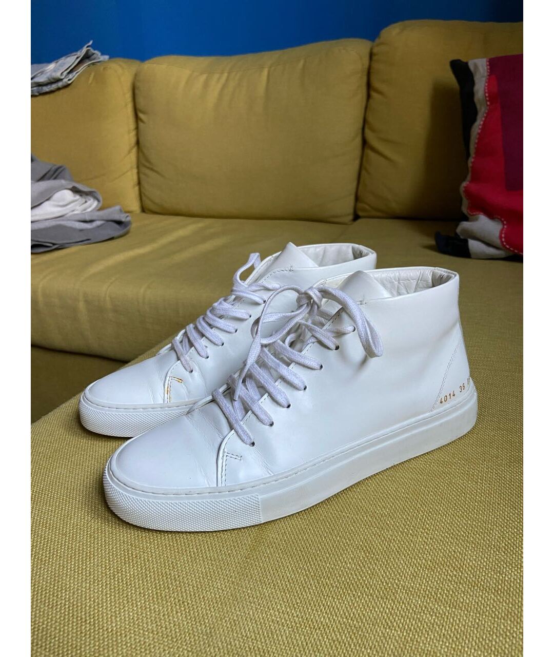 COMMON PROJECTS Белые кожаные кеды, фото 3