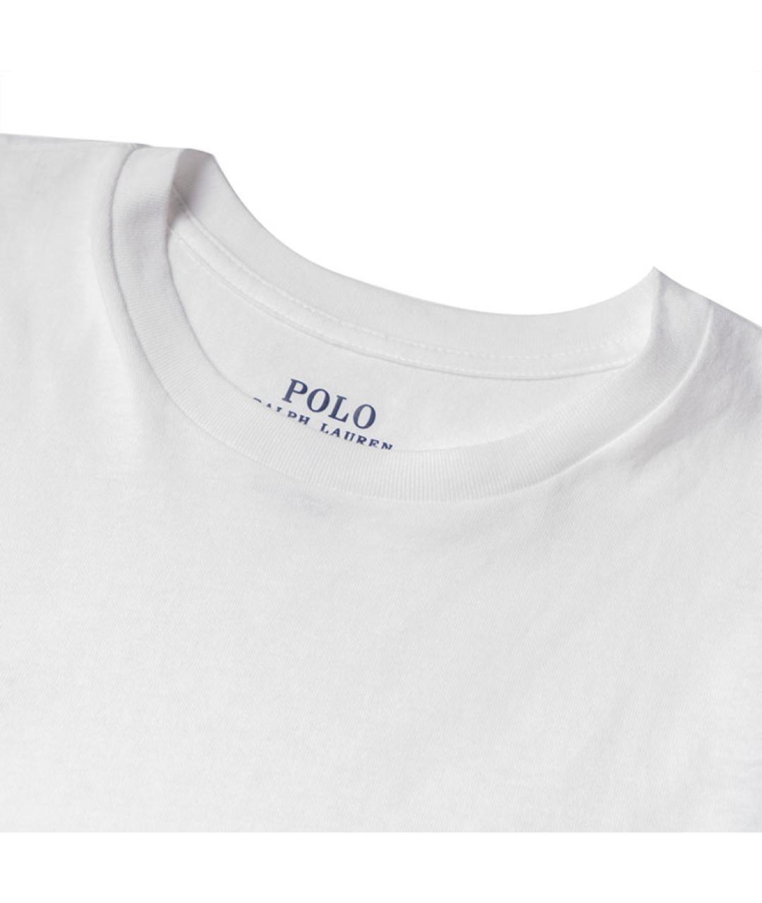 POLO RALPH LAUREN Белая футболка, фото 4