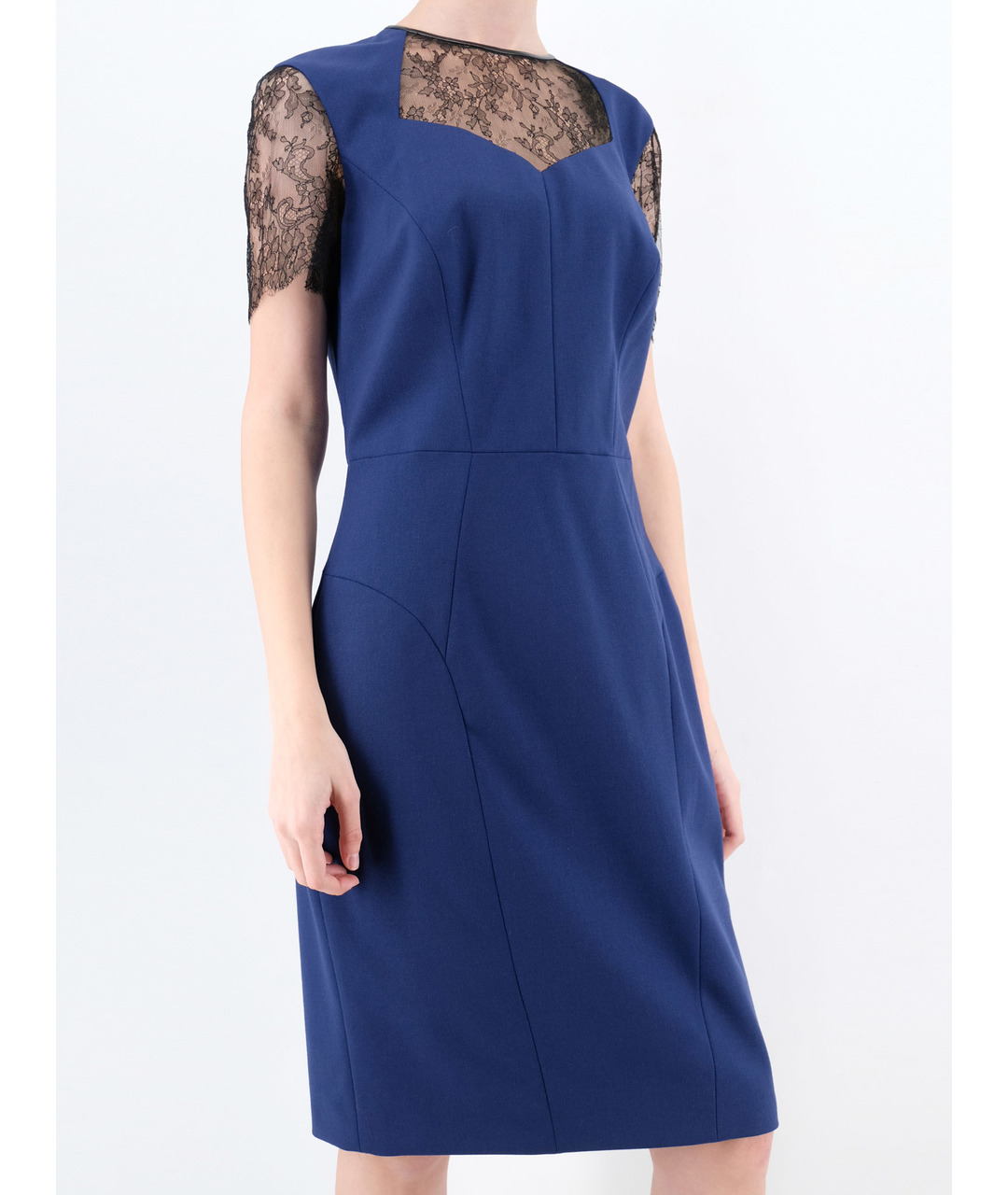 JASON WU Синее шерстяное повседневное платье, фото 2