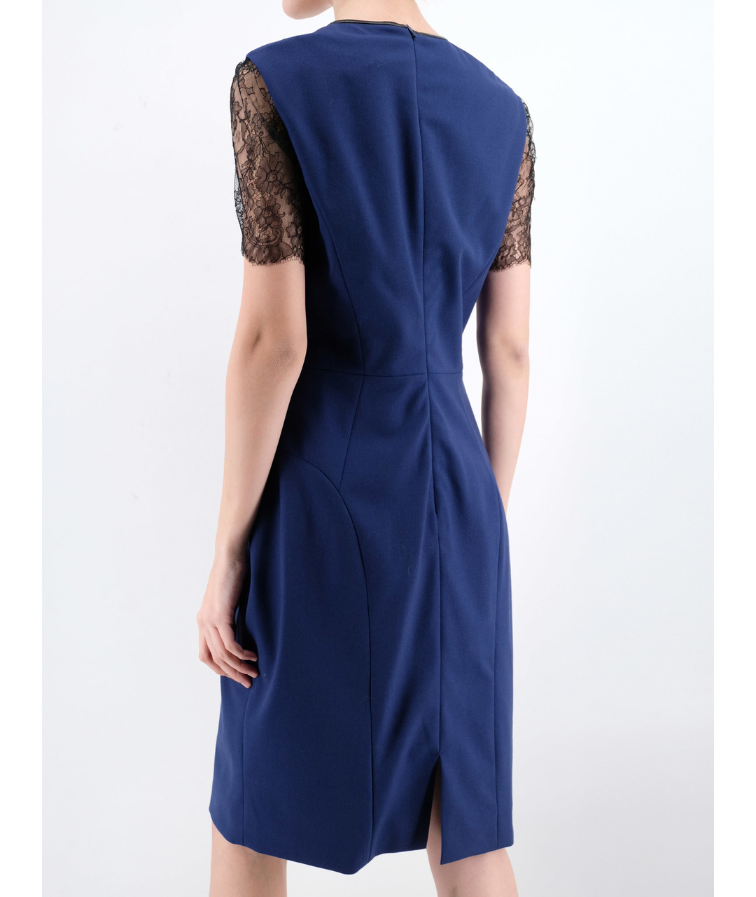 JASON WU Синее шерстяное повседневное платье, фото 3