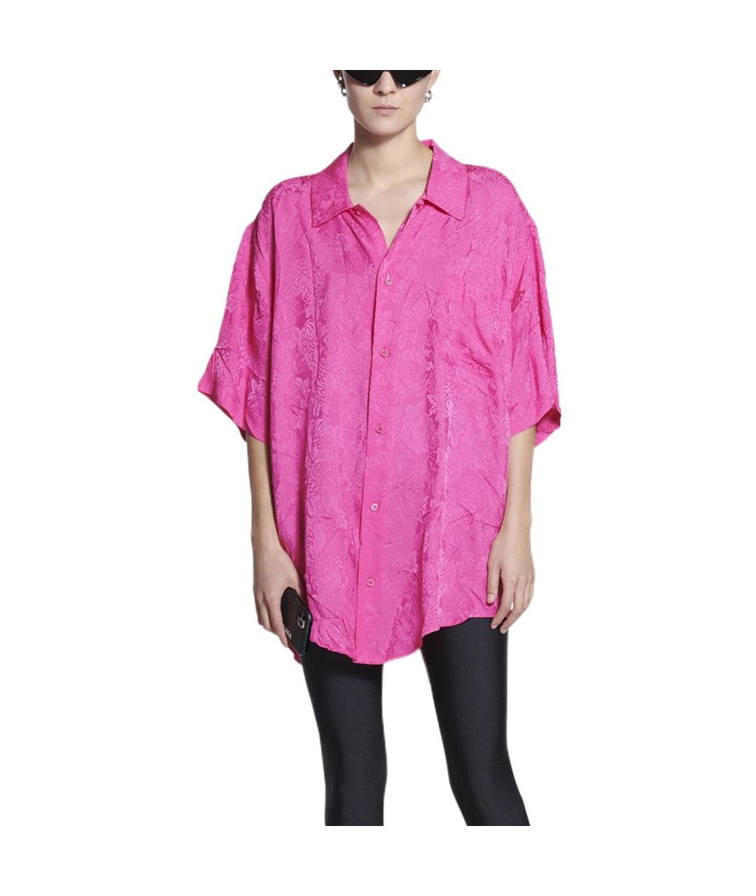 BALENCIAGA Розовая рубашка, фото 3