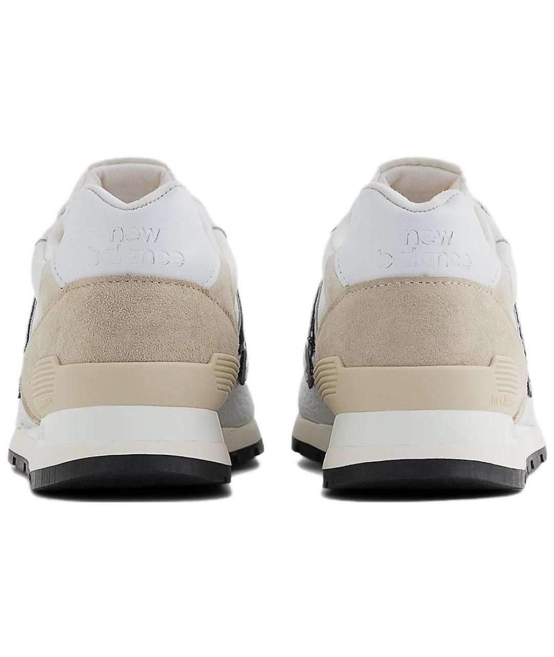 NEW BALANCE Белые кожаные низкие кроссовки / кеды, фото 4