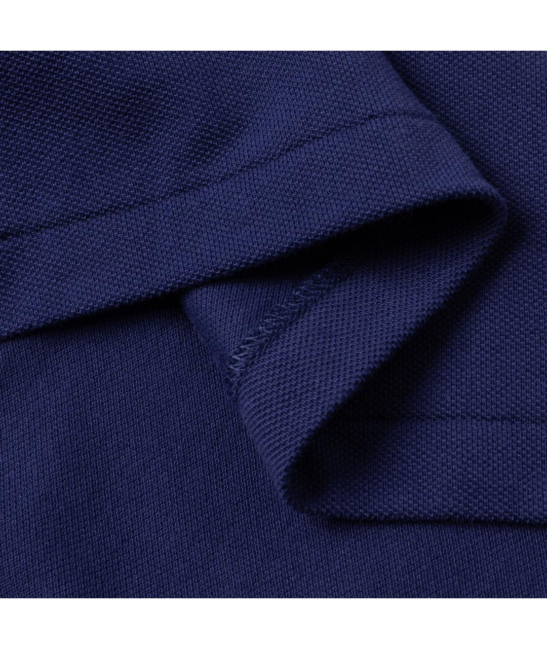 POLO RALPH LAUREN Темно-синее поло с коротким рукавом, фото 5