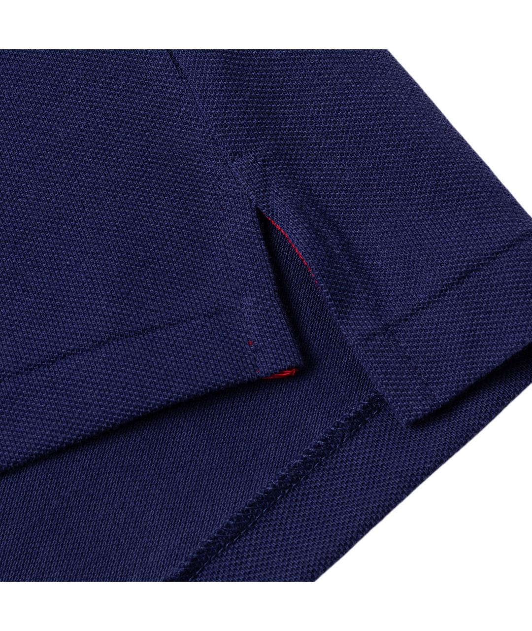 POLO RALPH LAUREN Темно-синее поло с коротким рукавом, фото 4