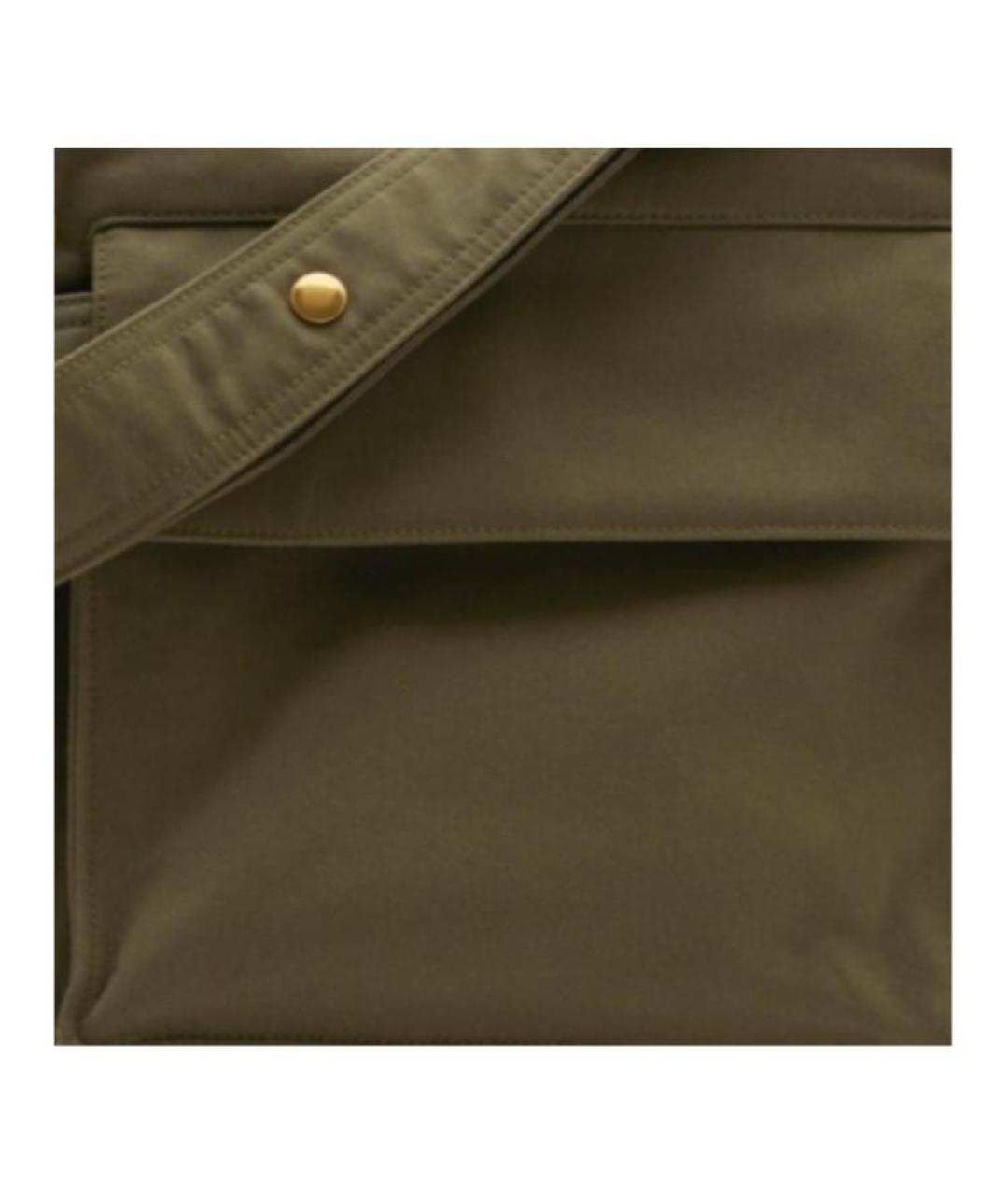 BURBERRY Зеленая тканевая сумка на плечо, фото 5