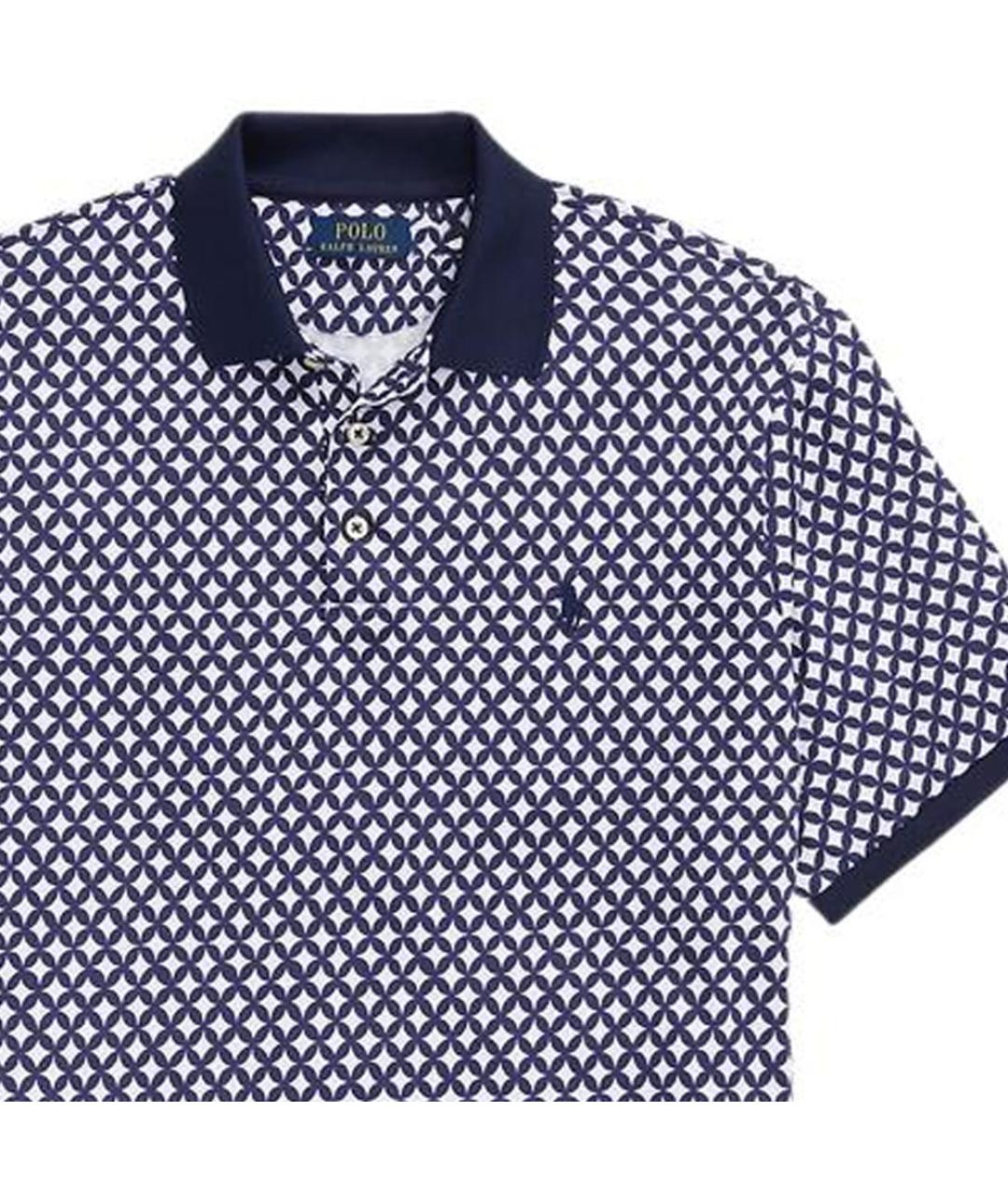 POLO RALPH LAUREN Синее поло с коротким рукавом, фото 5