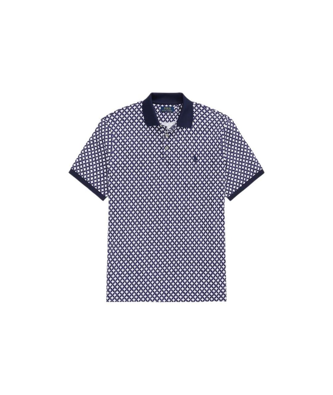 POLO RALPH LAUREN Синее поло с коротким рукавом, фото 6