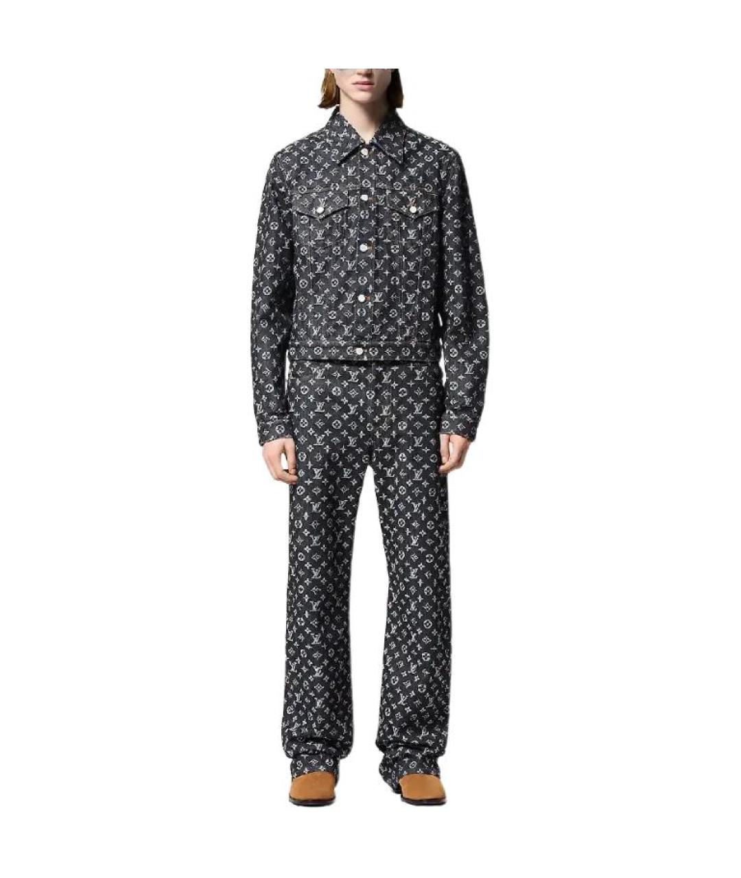 LOUIS VUITTON Синие прямые джинсы, фото 2