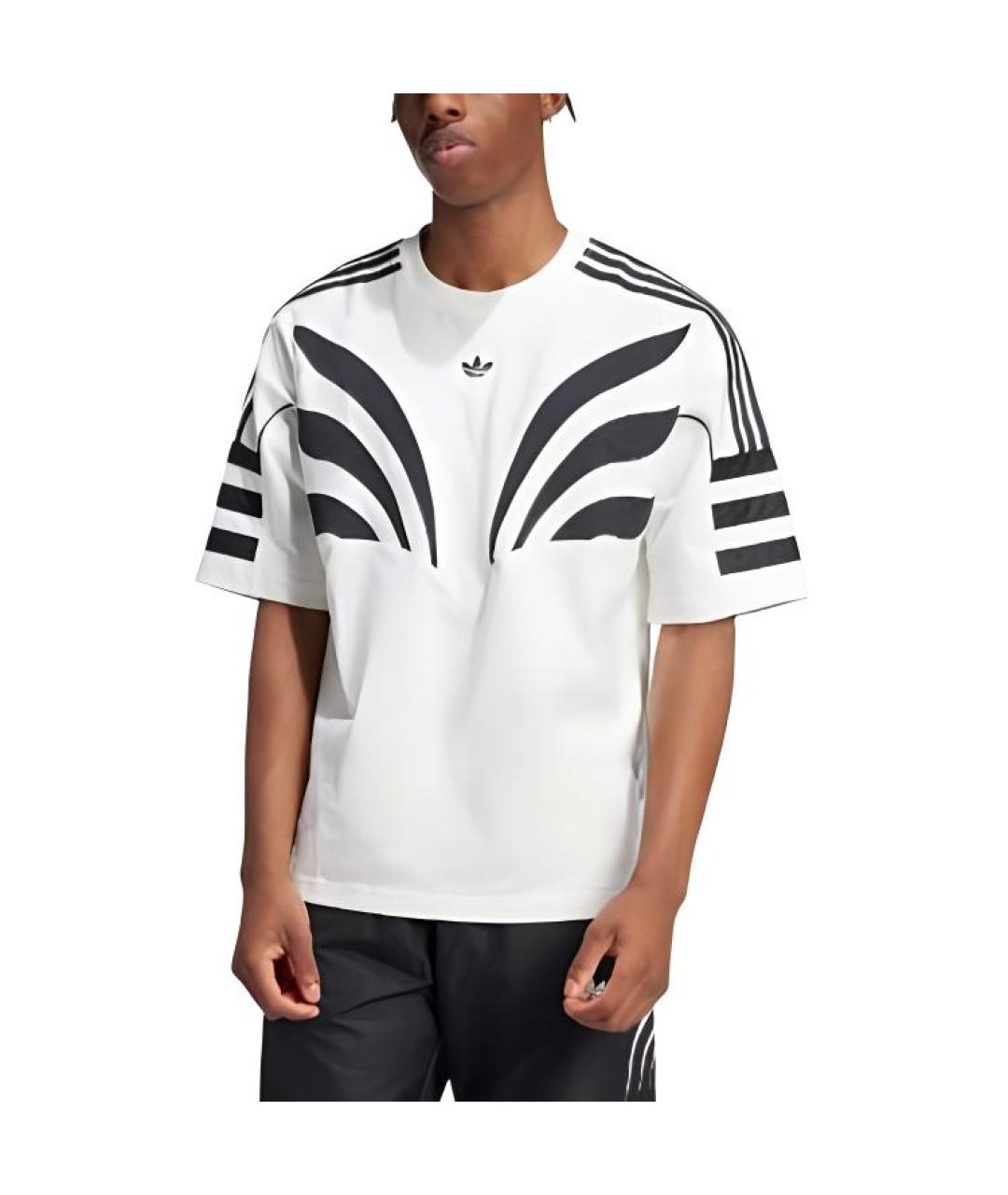 ADIDAS Белая футболка, фото 3