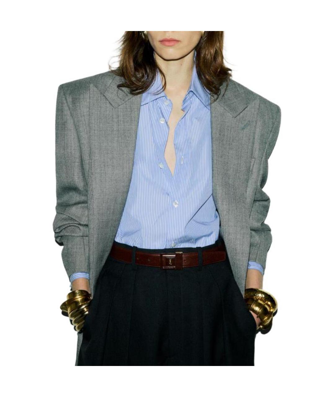 SAINT LAURENT Голубая рубашка, фото 3
