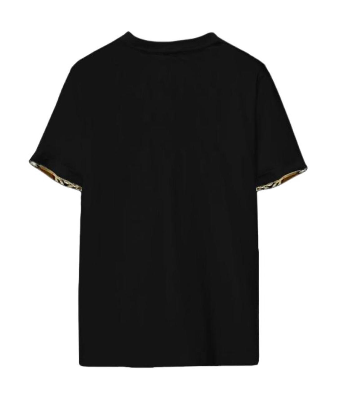 BURBERRY Черная футболка, фото 2