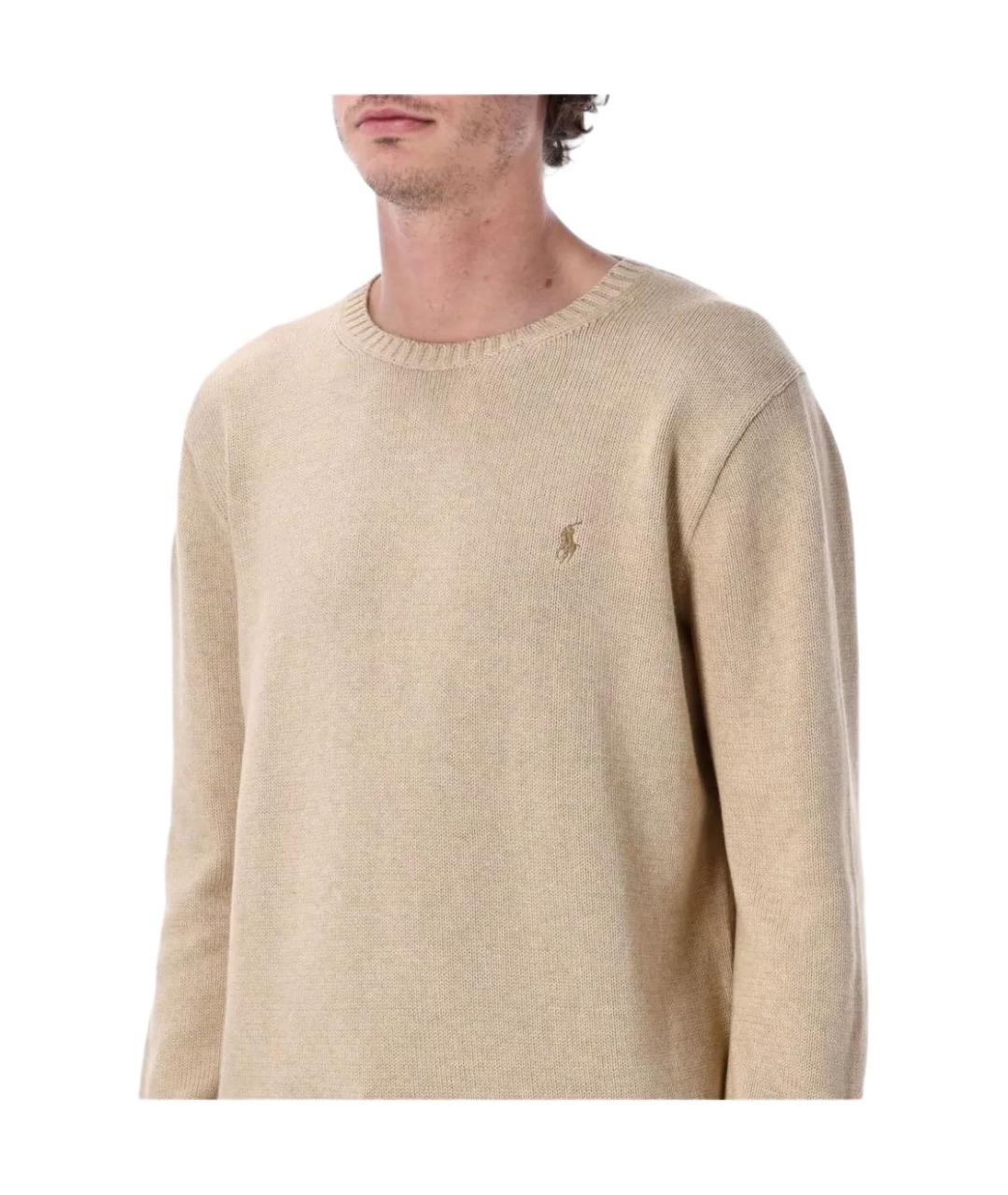 POLO RALPH LAUREN Бежевый джемпер / свитер, фото 4