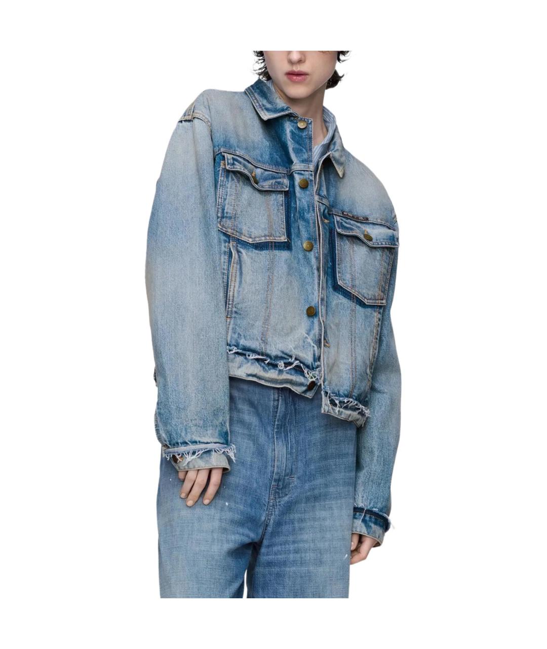 MAISON MARGIELA Синяя деним куртка, фото 3