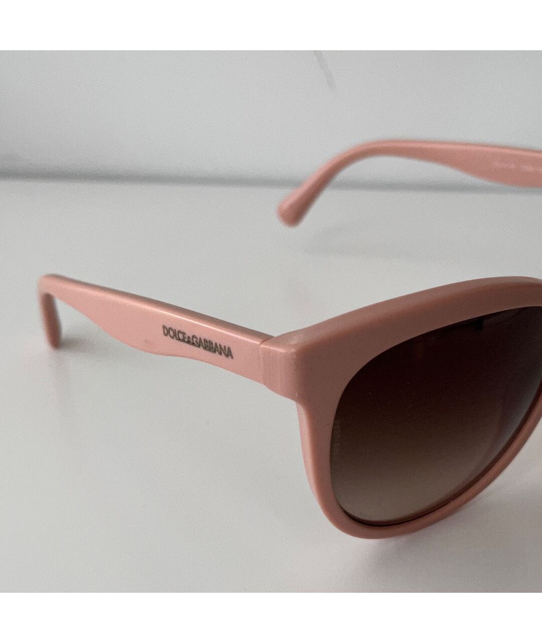 DOLCE&GABBANA Розовые пластиковые солнцезащитные очки, фото 2