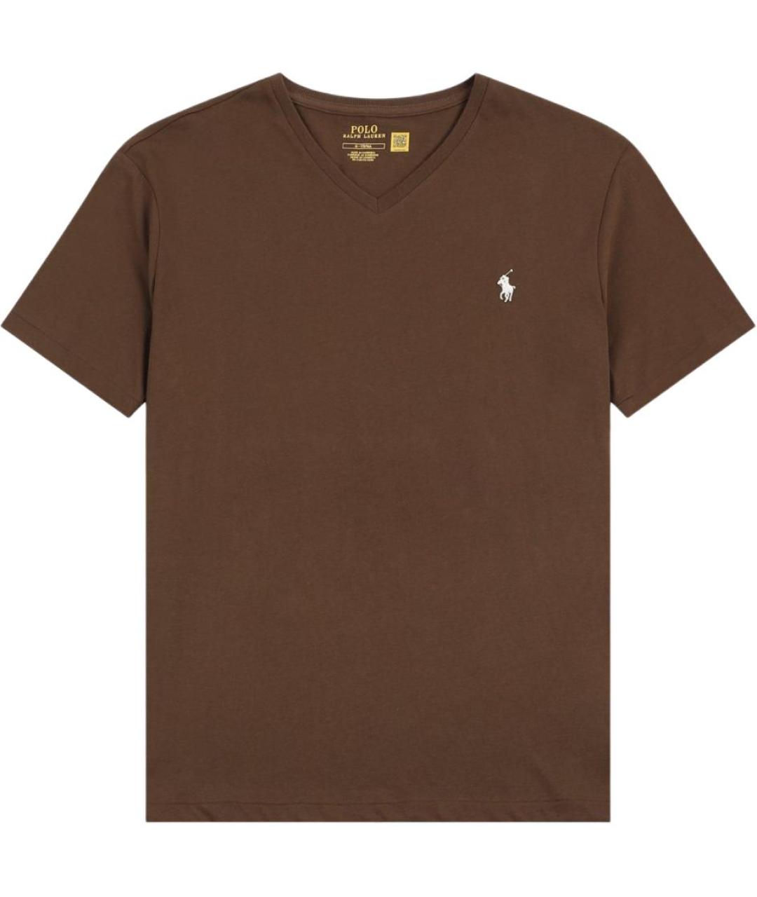 POLO RALPH LAUREN Коричневая футболка, фото 1