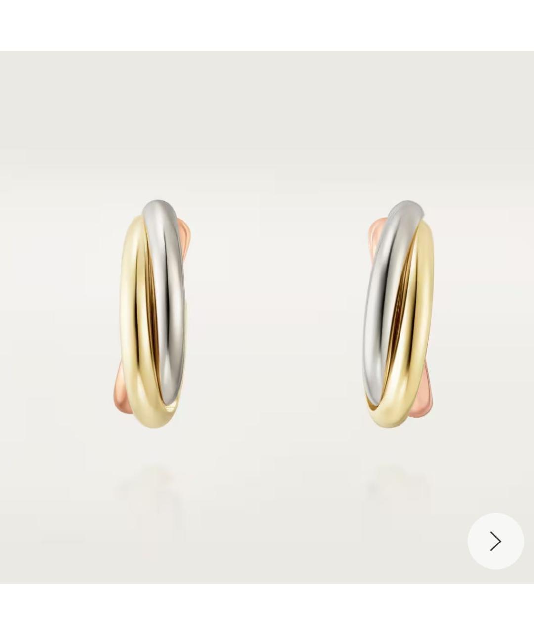 CARTIER Золотые серьги из желтого золота, фото 5