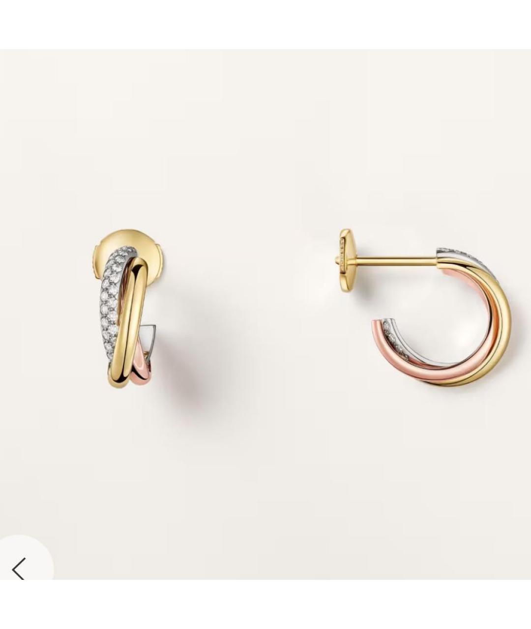 CARTIER Мульти серьги из желтого золота, фото 2
