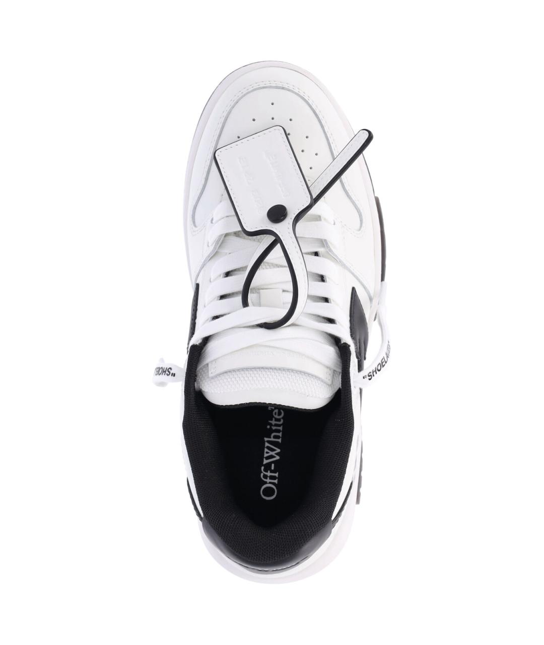 OFF-WHITE Белые кожаные кроссовки, фото 5