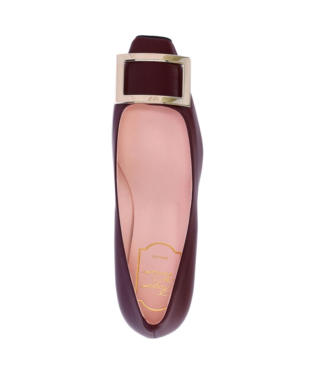 ROGER VIVIER Красные кожаные туфли, фото 5