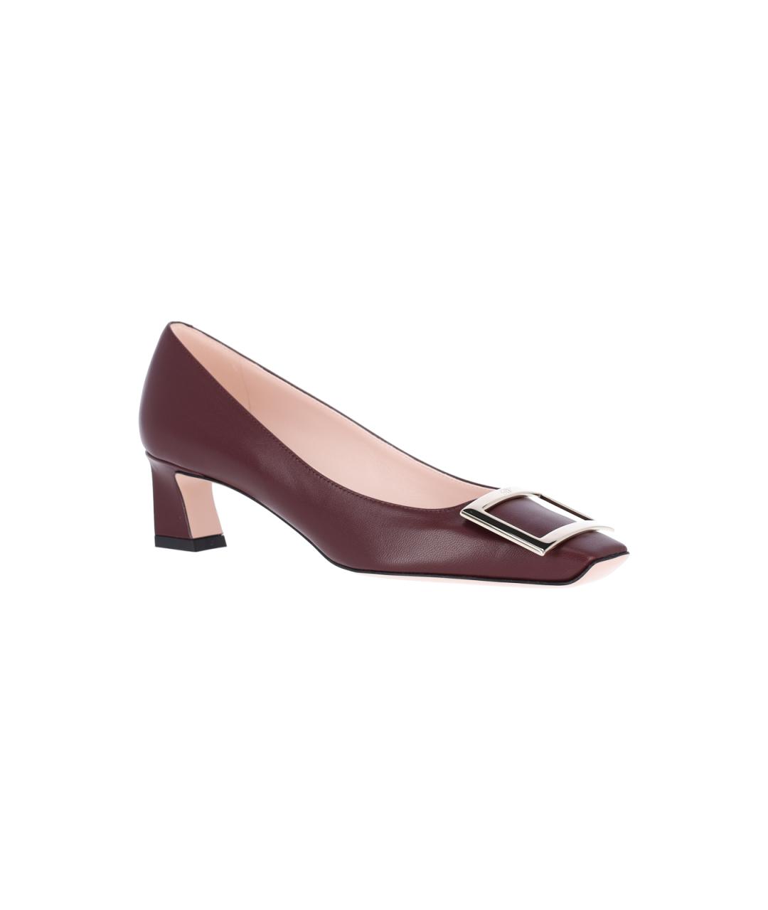 ROGER VIVIER Красные кожаные туфли, фото 2