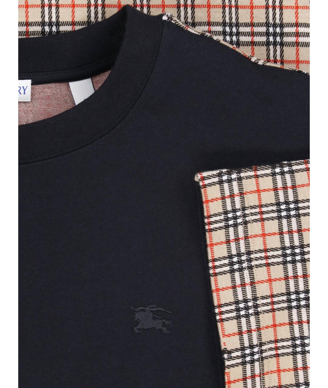 BURBERRY Мульти хлопковая футболка, фото 3