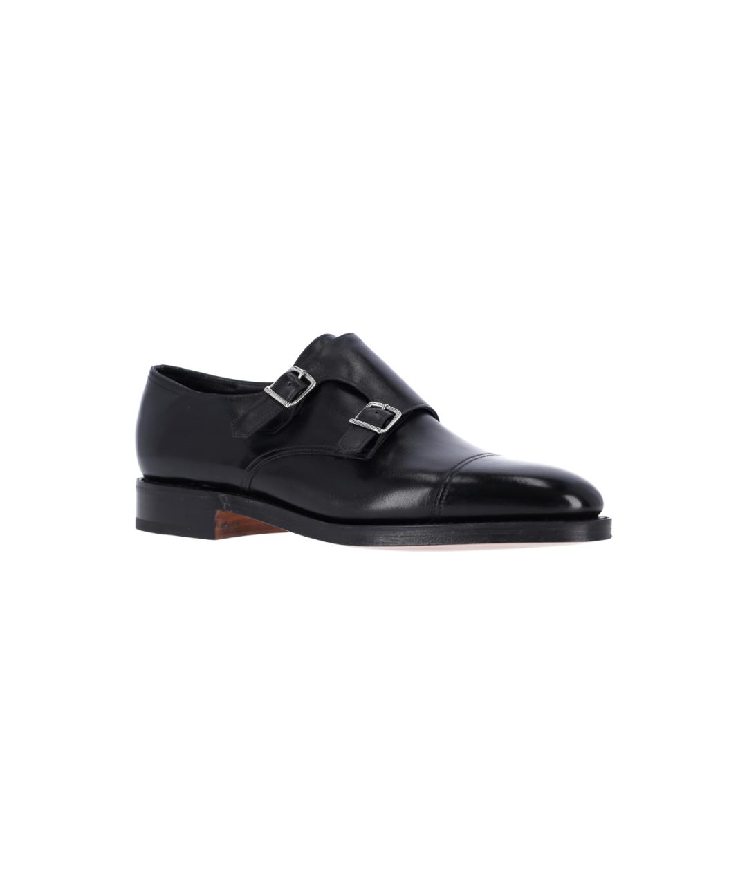 JOHN LOBB Черные кожаные туфли, фото 2